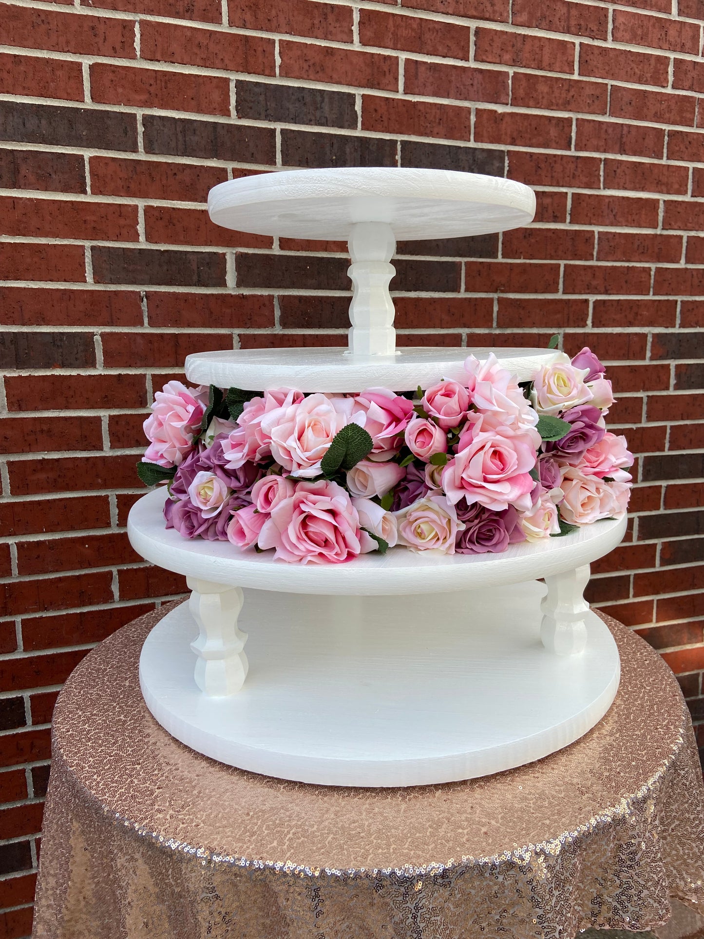 4 Tier Cupcake Stand Flower ~ Rental