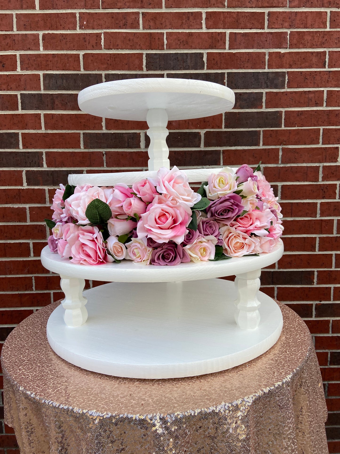 4 Tier Cupcake Stand Flower ~ Rental