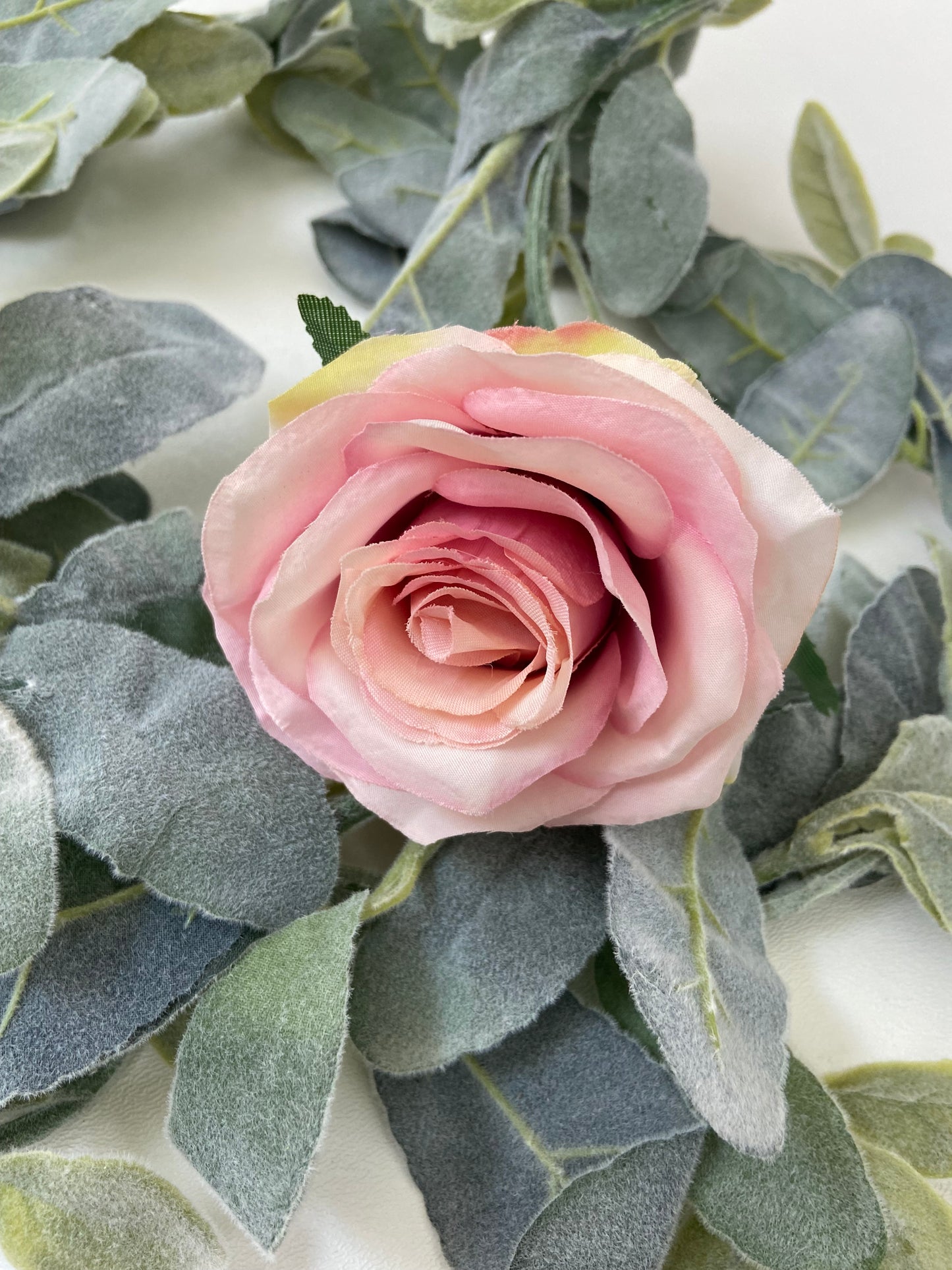 Flocked Lambs Ear Garland