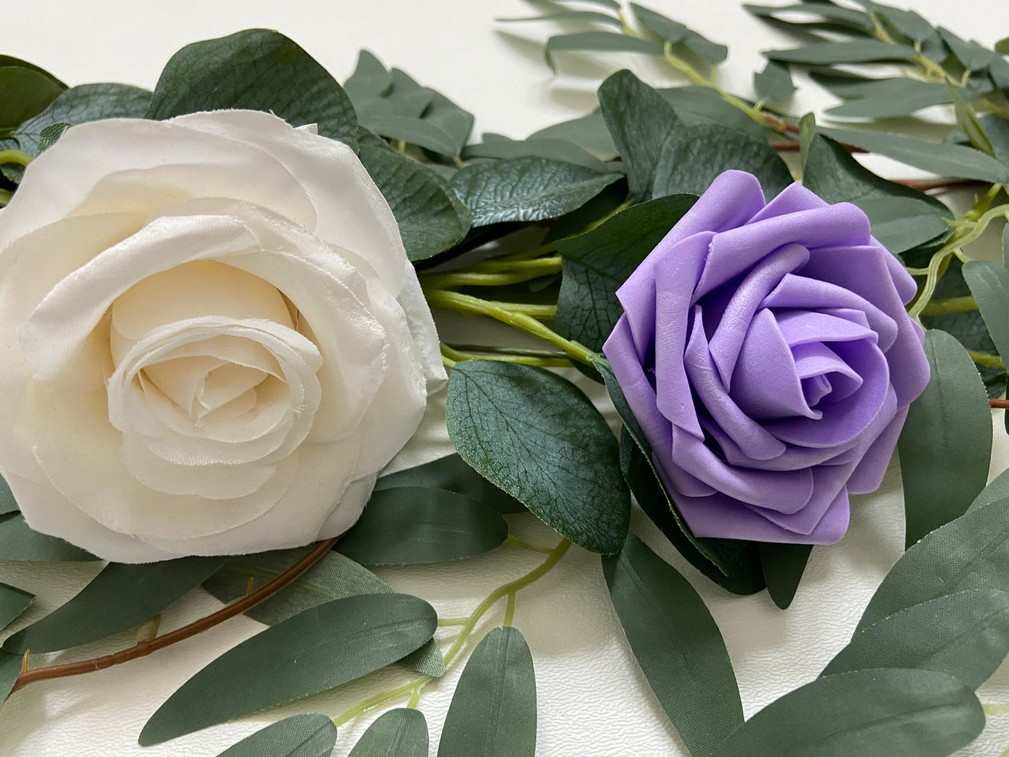 Rose Willow Eucalyptus Table Runner Garland