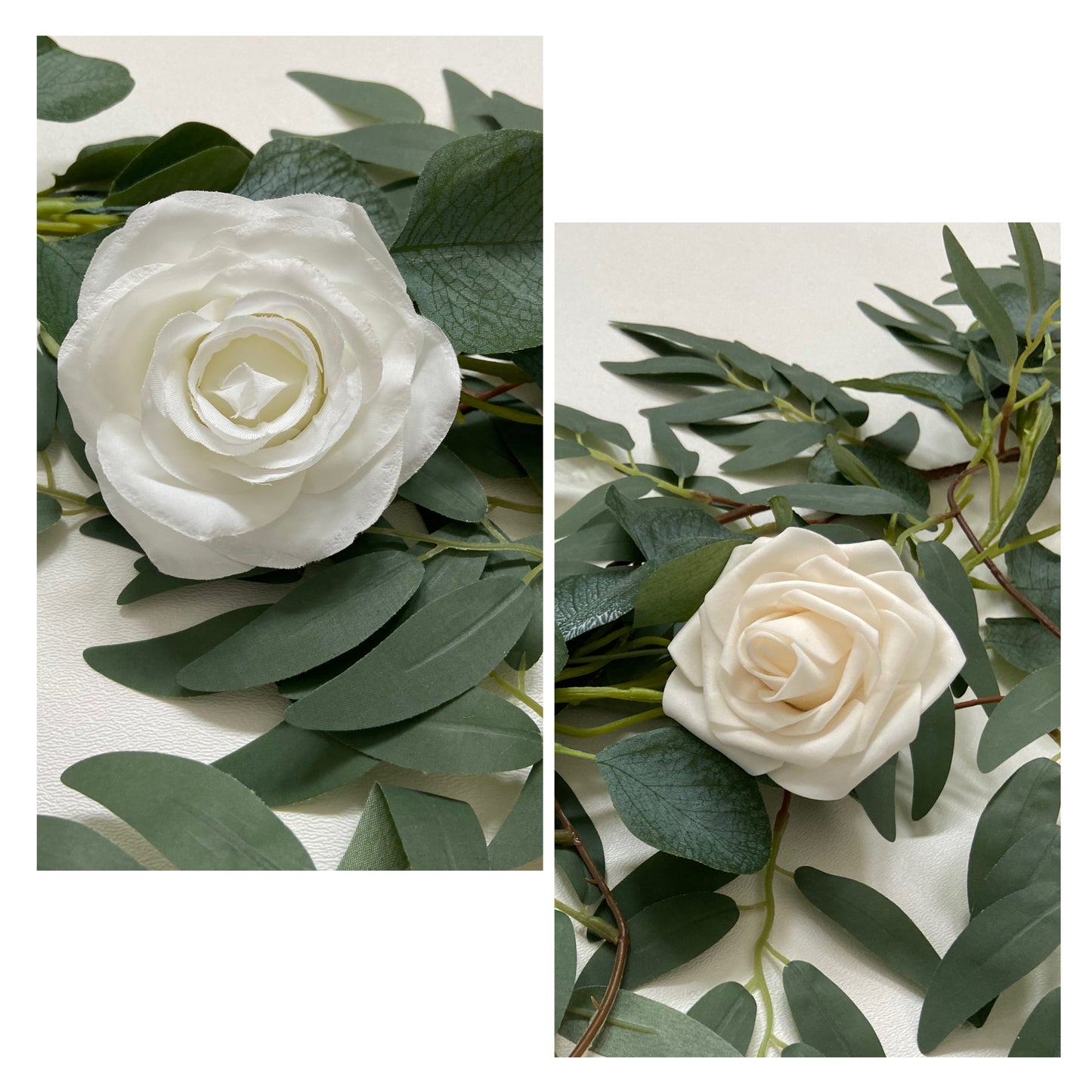 Rose Willow Eucalyptus Table Runner Garland