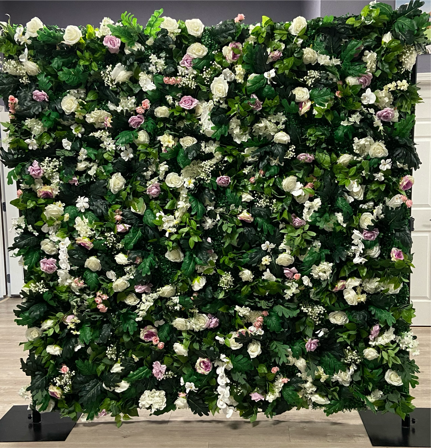 Pink & White Flower Wall Backdrop ~ Rental