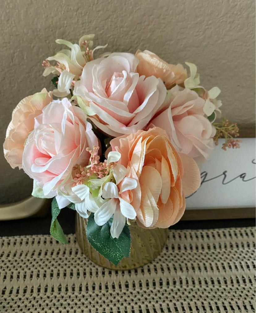 Summer Tone Blush Rose Bouquet