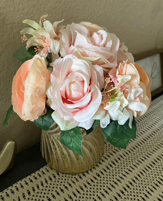 Summer Tone Blush Rose Bouquet