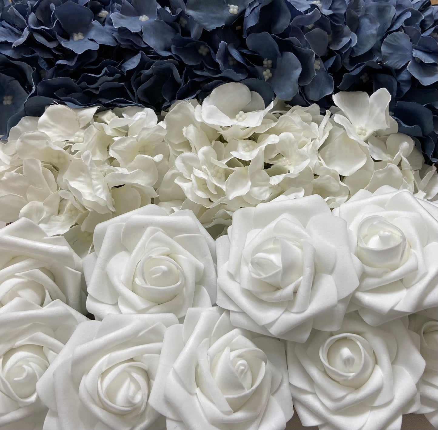 White Roses & Hydrangeas Mix