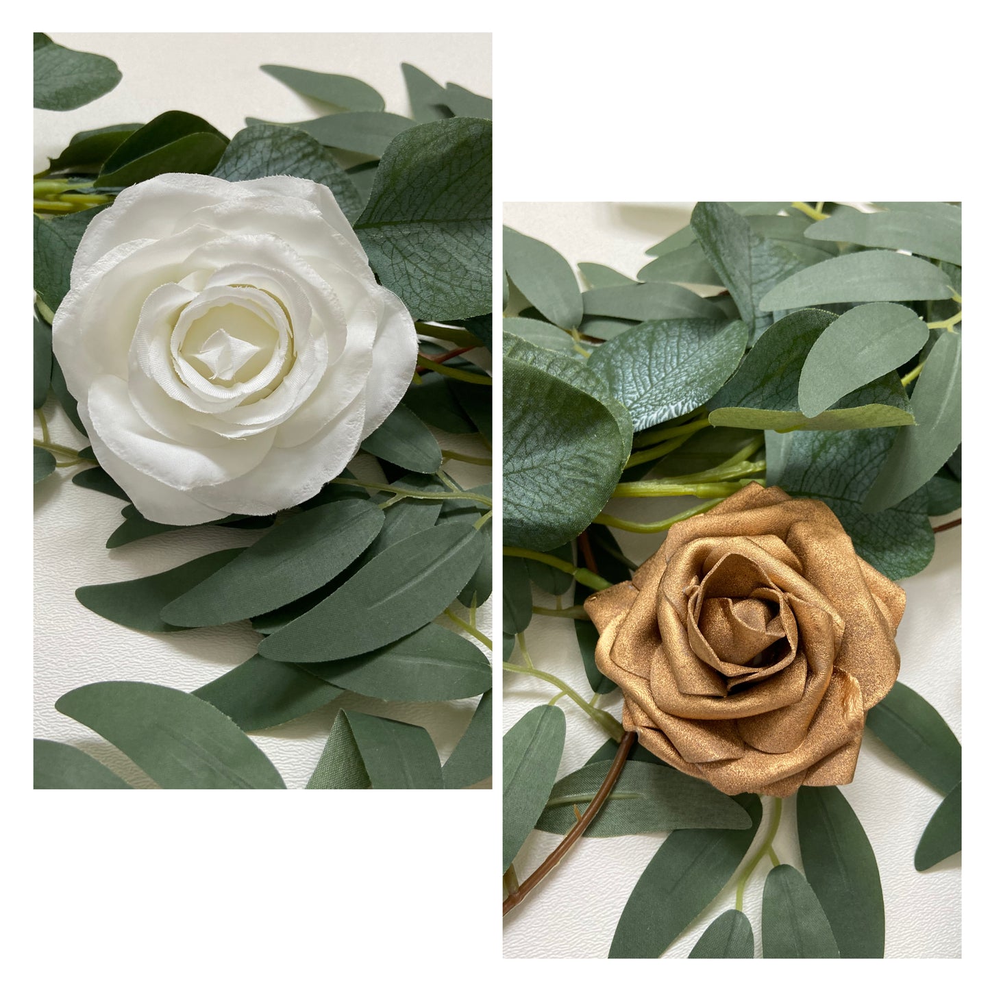 Rose Willow Eucalyptus Table Runner Garland