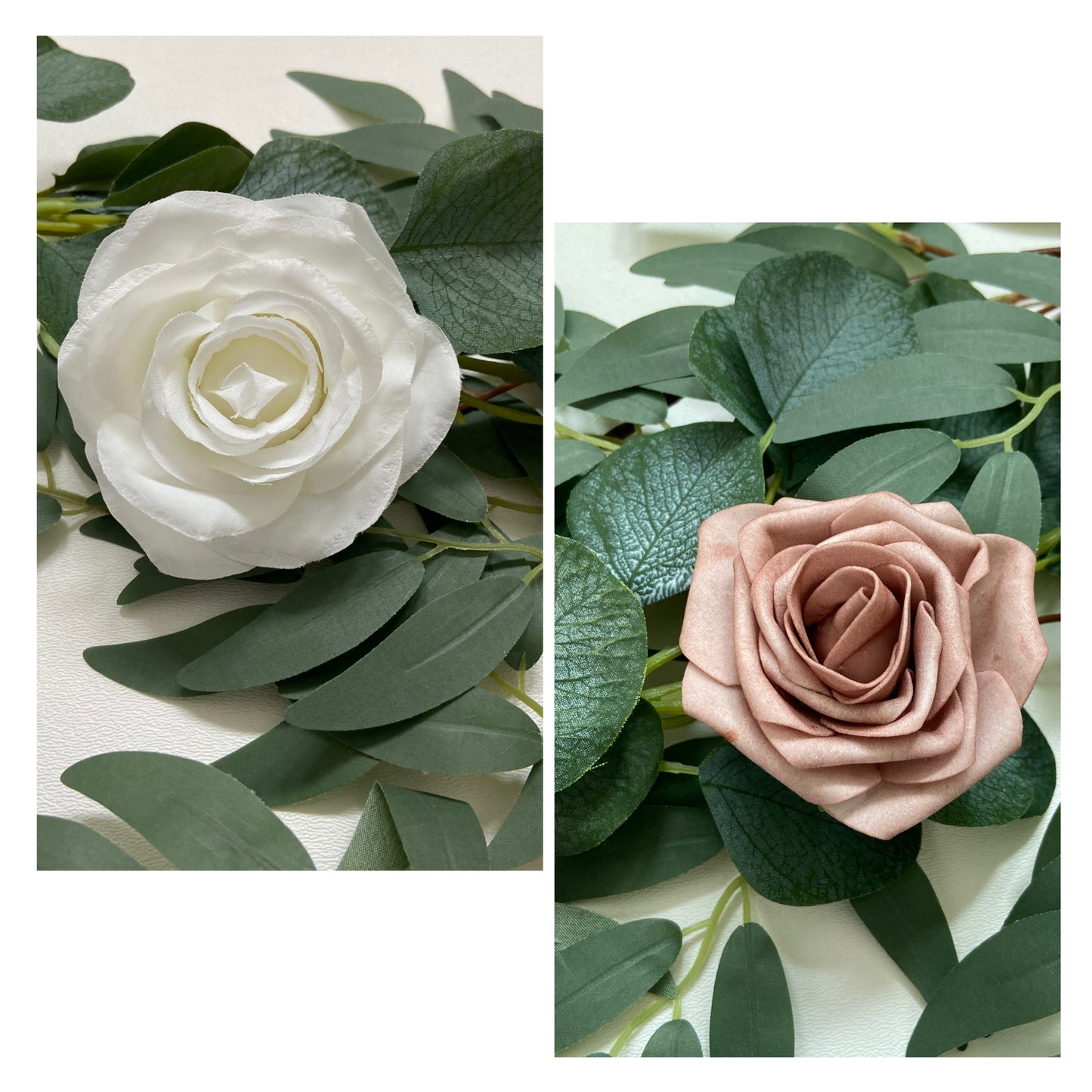 Rose Willow Eucalyptus Table Runner Garland