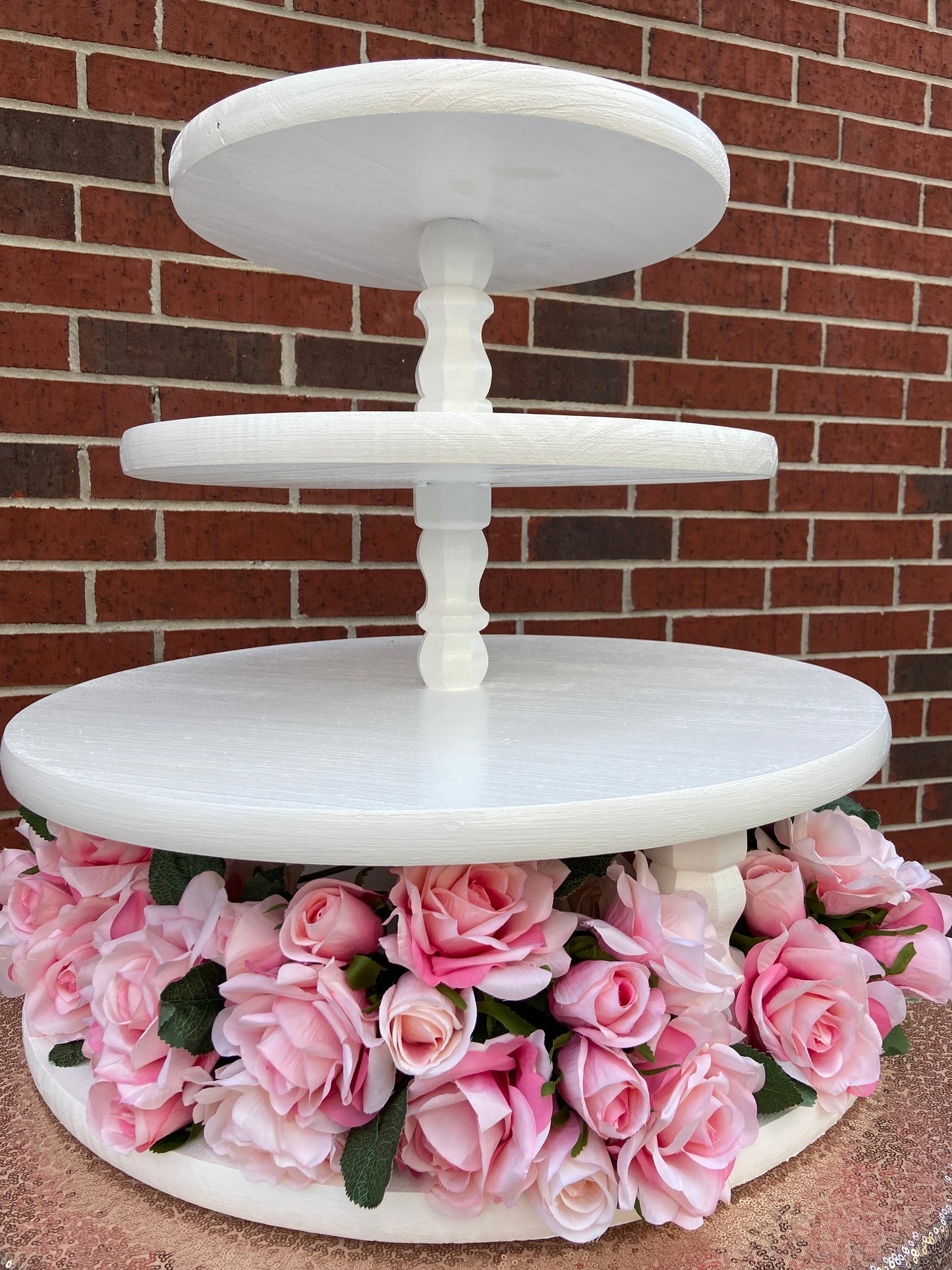 4 Tier Cupcake Stand Flower ~ Rental