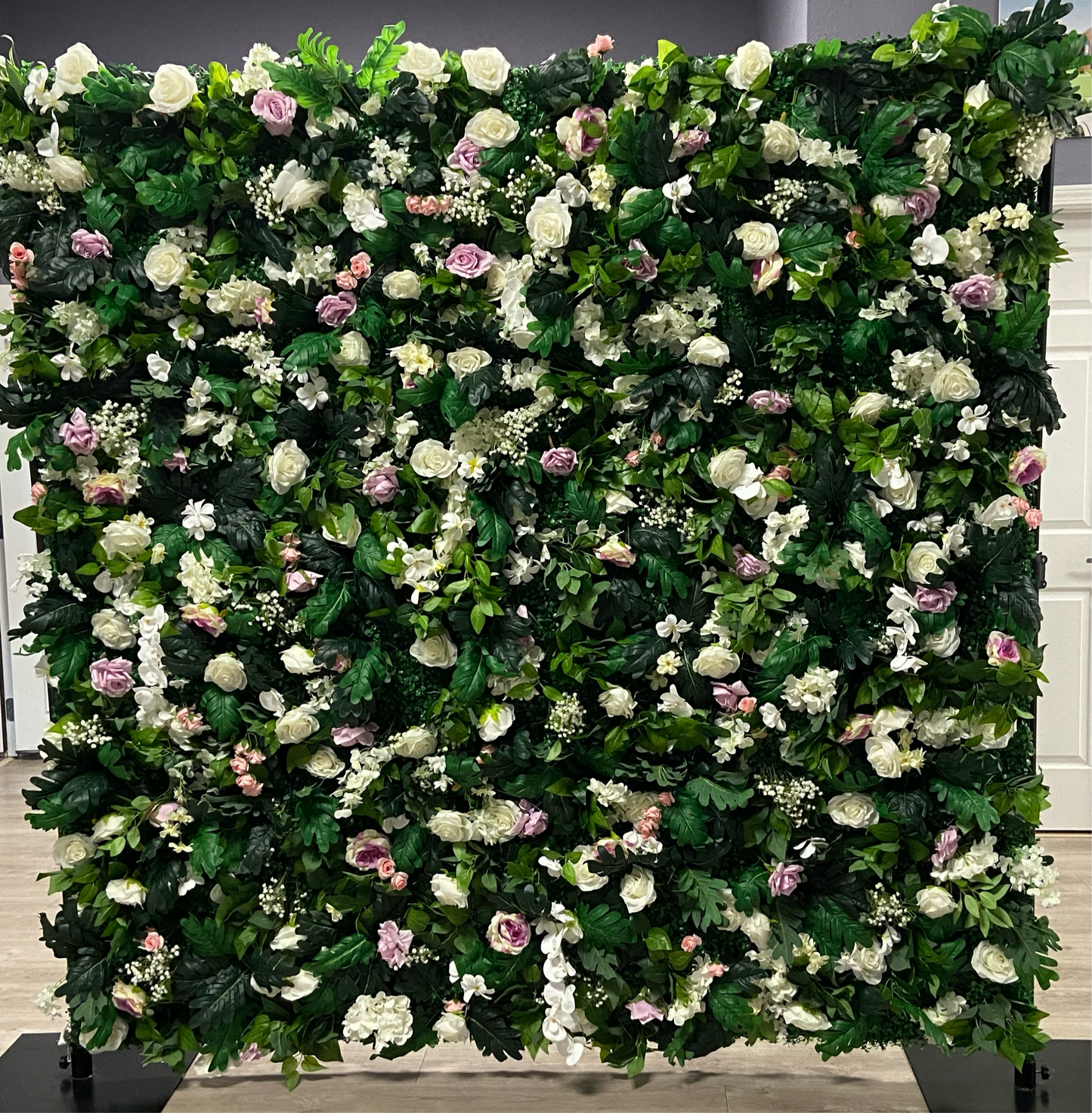 Pink & White Flower Wall Backdrop ~ Rental