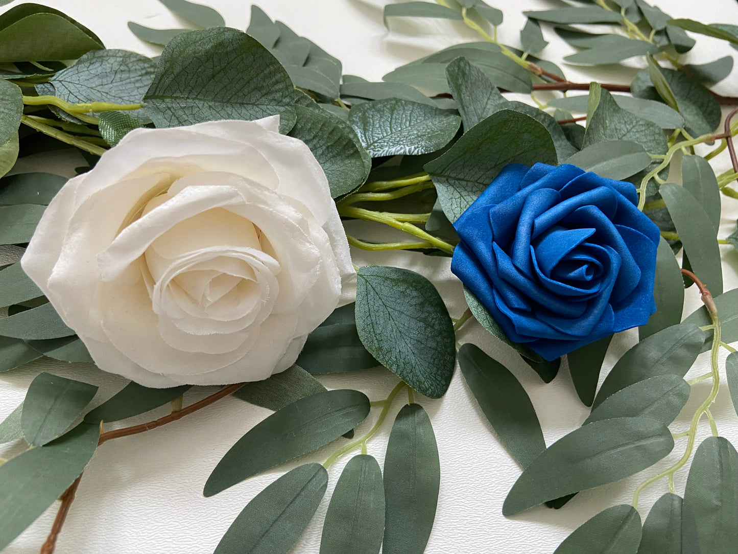 Rose Willow Eucalyptus Table Runner Garland