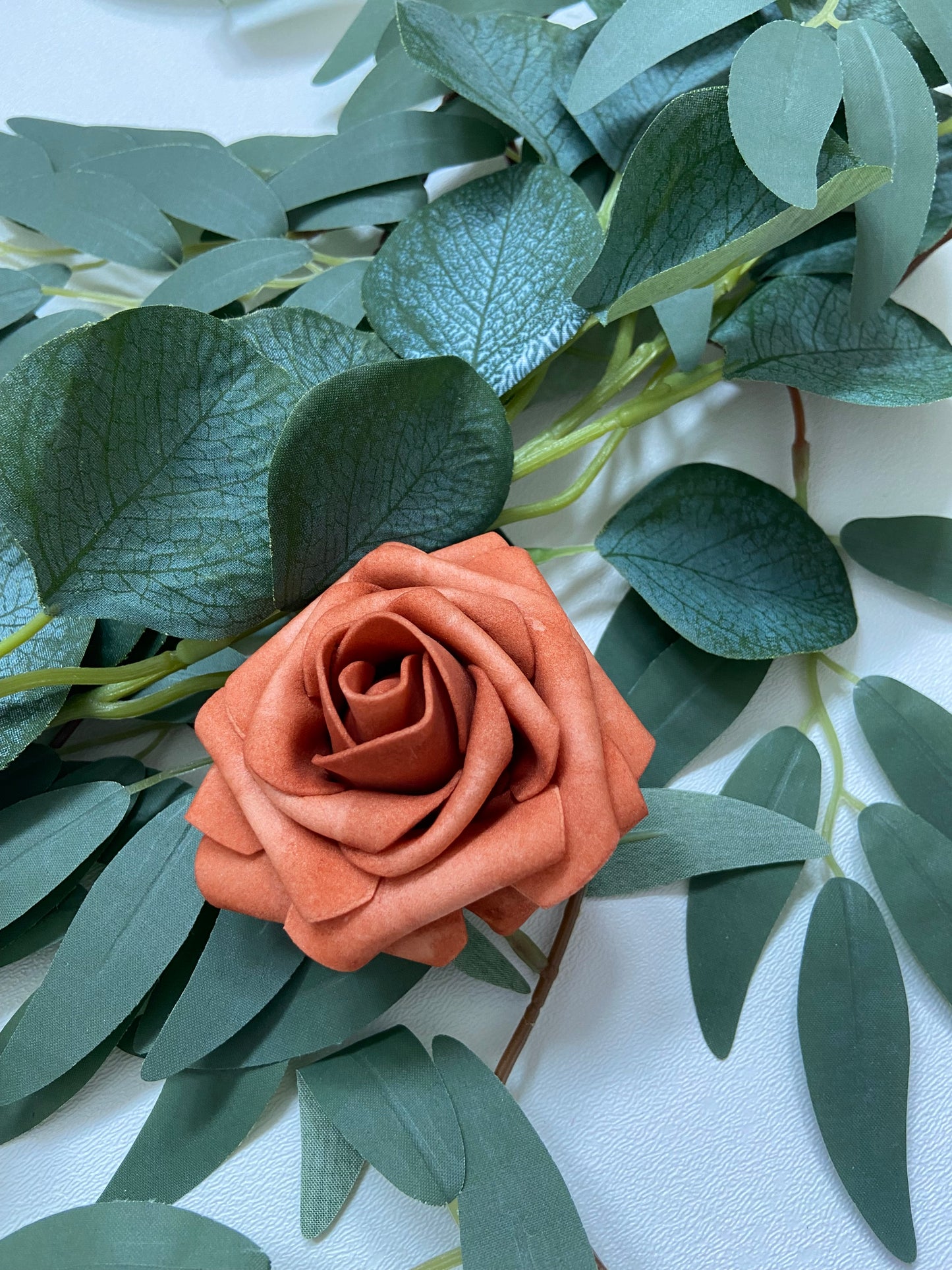 Rose Willow Eucalyptus Table Runner Garland