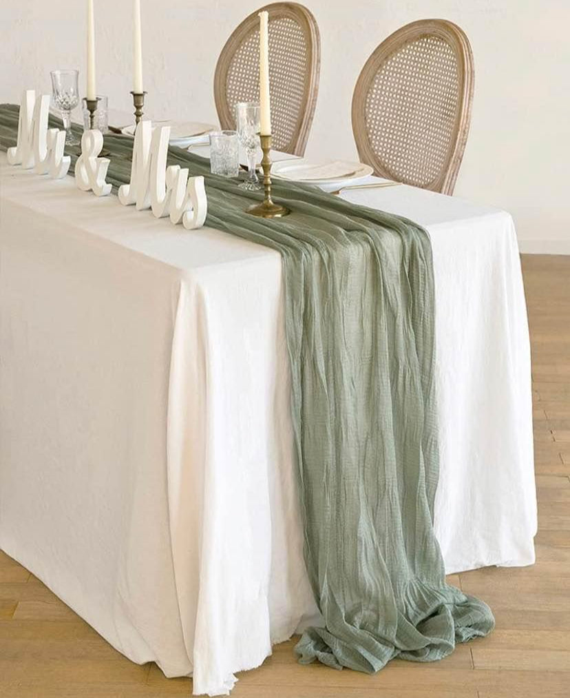 Cheesecloth Table Runners ~ 13 Feet