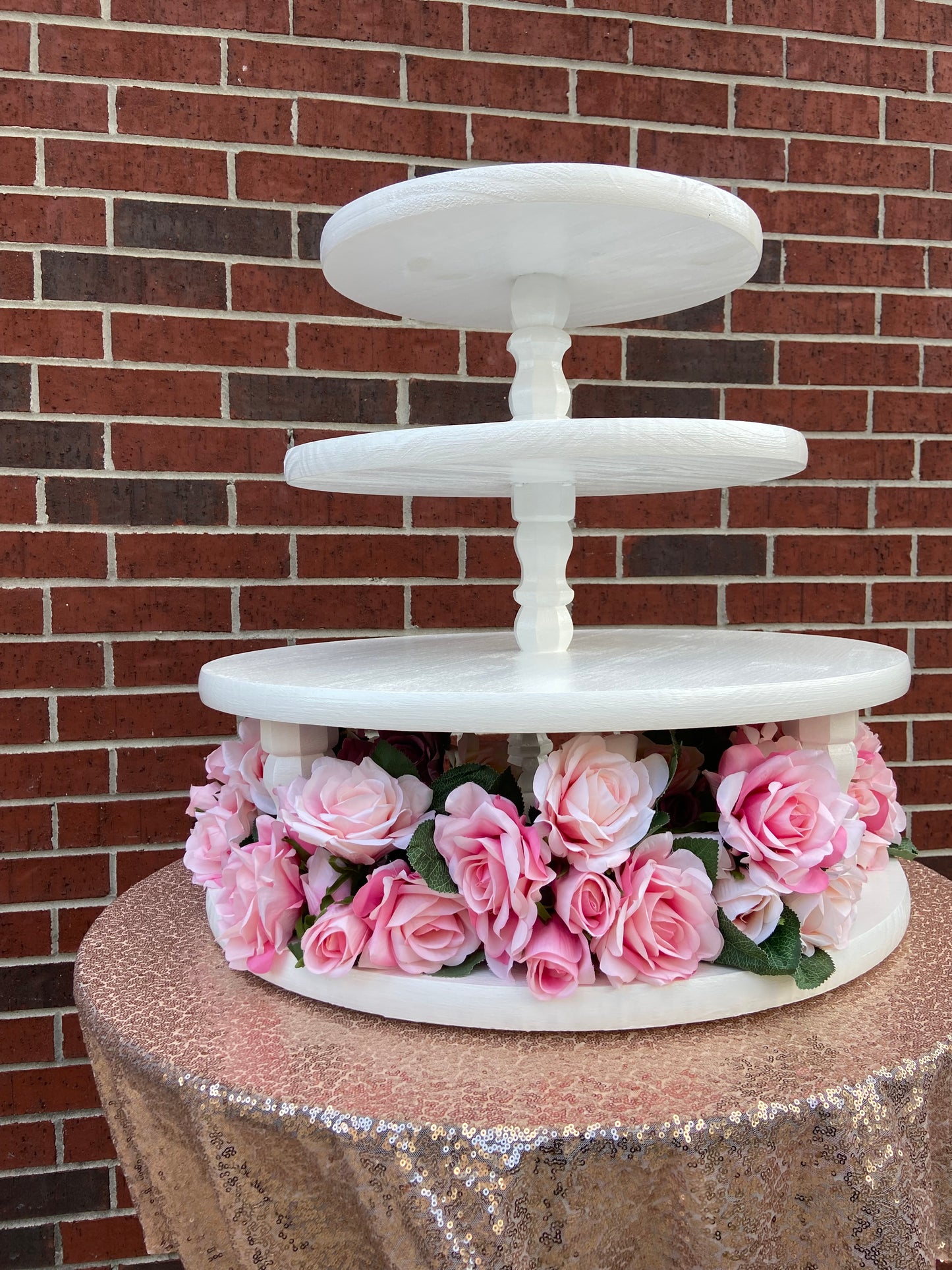 4 Tier Cupcake Stand Flower ~ Rental