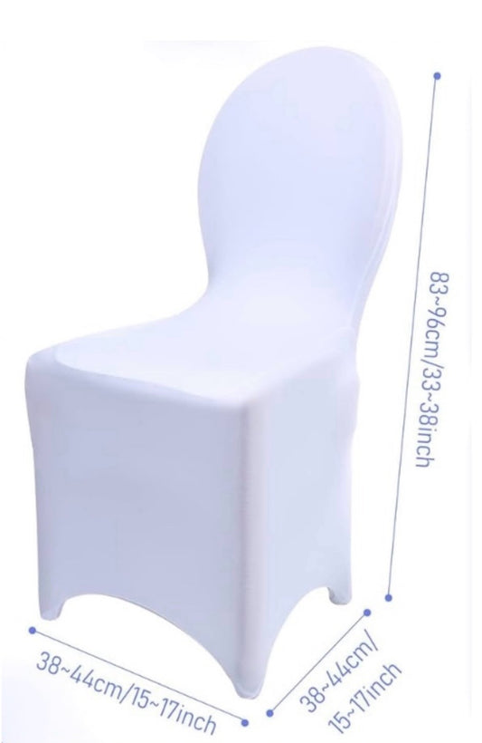 White Spandex Chair Covers