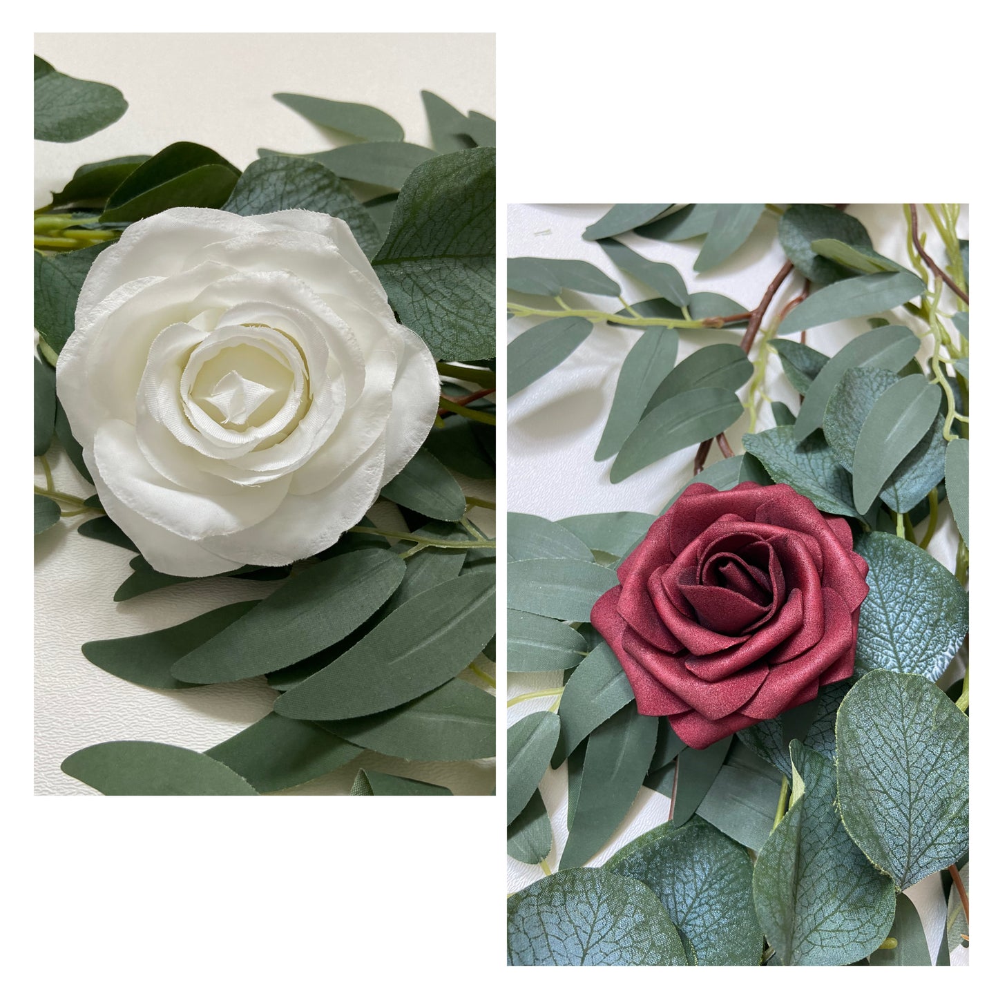 Rose Willow Eucalyptus Table Runner Garland