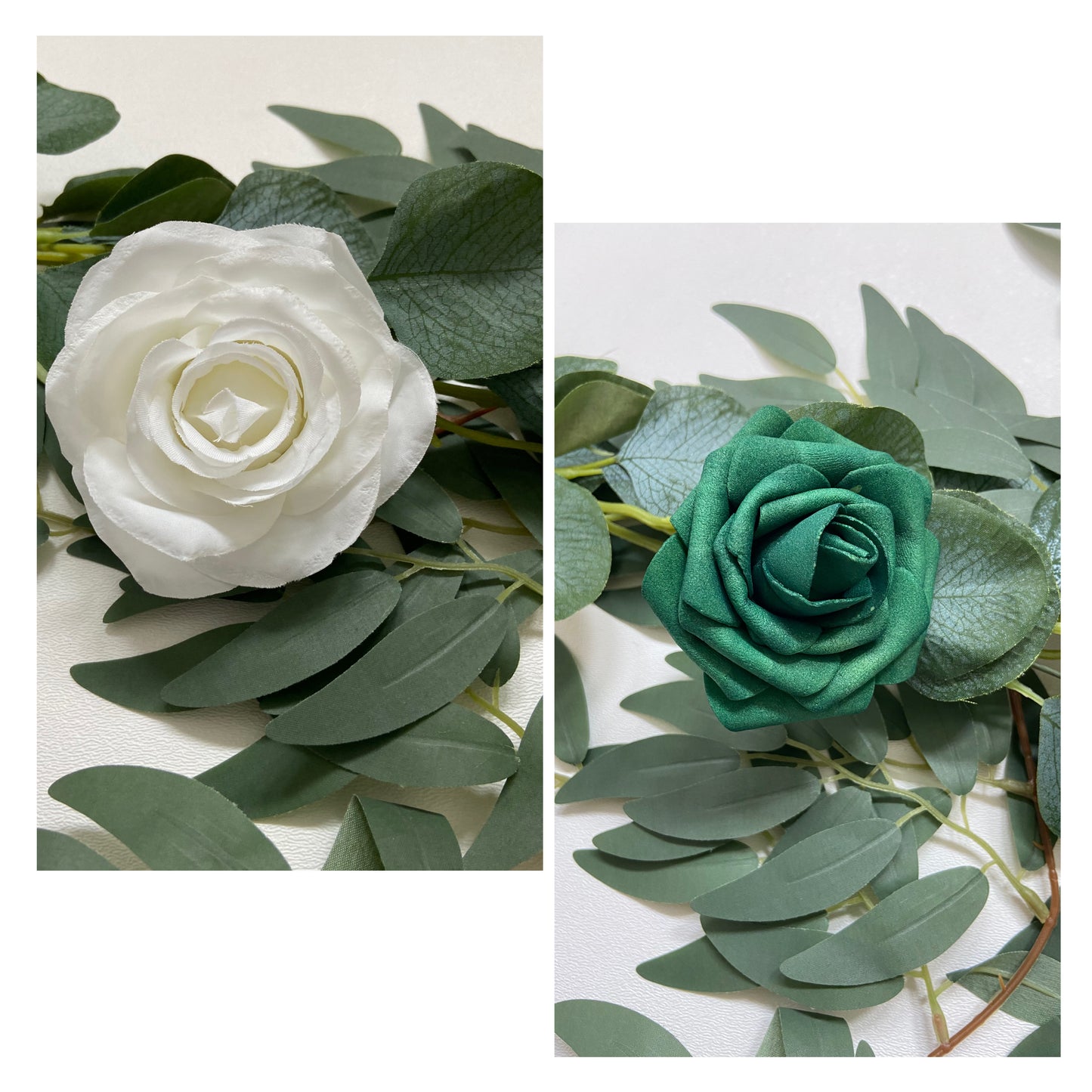 Rose Willow Eucalyptus Table Runner Garland