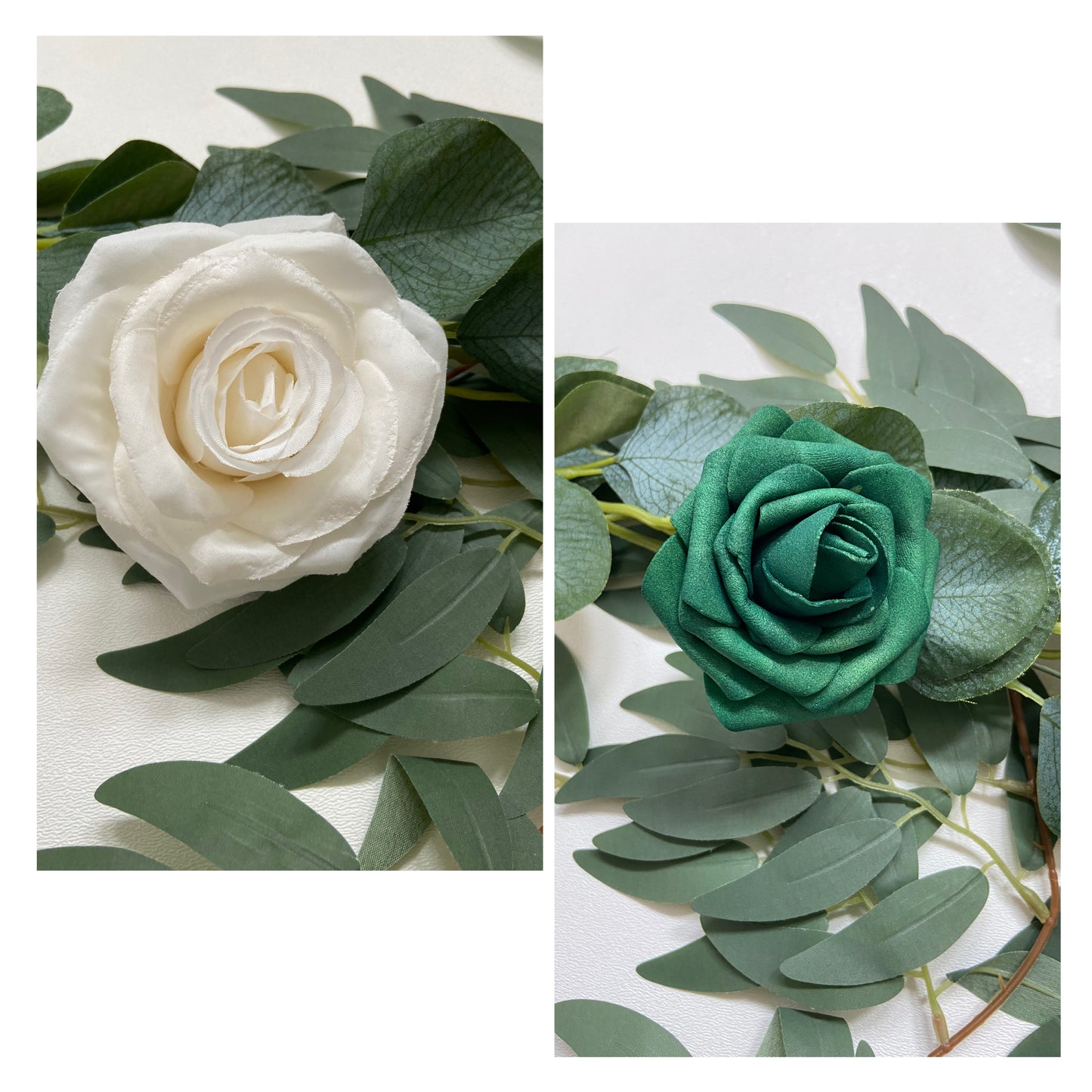 Rose Willow Eucalyptus Table Runner Garland