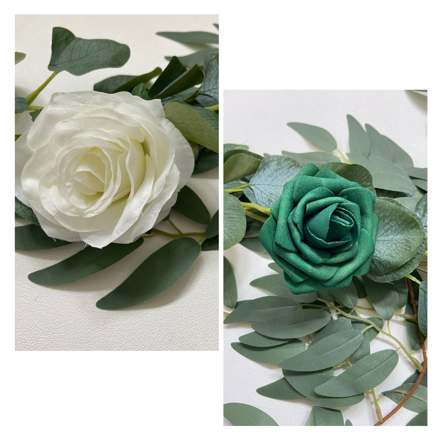 Rose Willow Eucalyptus Table Runner Garland